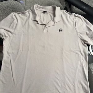 Moose Knuckles Cream Polo Shirt size XXL